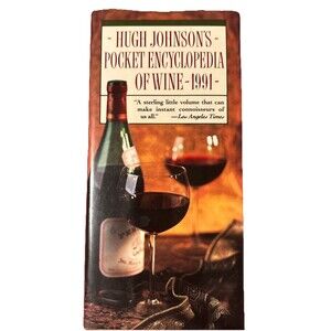 Hugh Johnsons Pocket Encyclopedia of Wine 1991 Hardcover Fireside Books